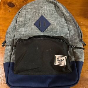 Grey & Blue Mini Herschel Backpack